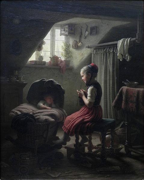 Johann Georg Meyer Little Housewife China oil painting art